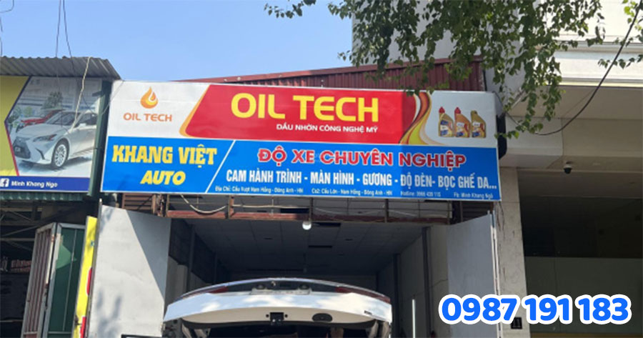 mẫu bảng quảng cáo dầu nhớt số 7