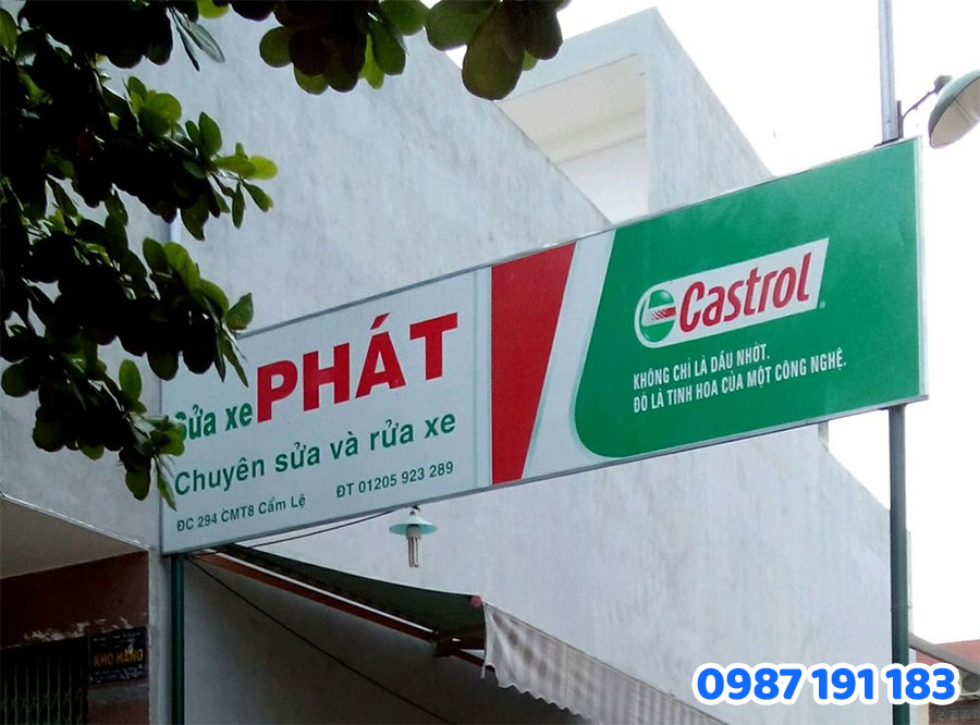 mẫu bảng quảng cáo dầu nhớt số 10