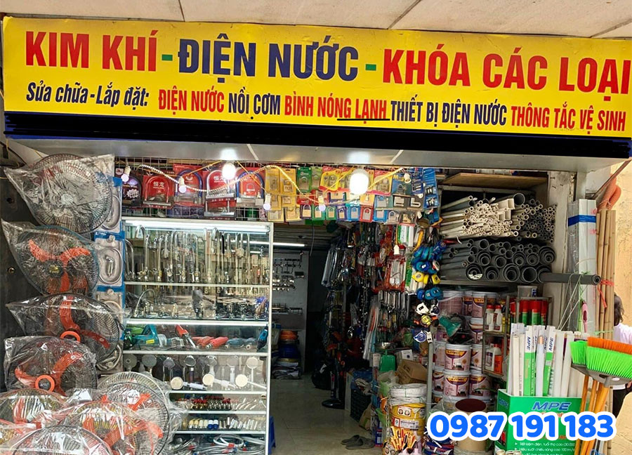 Mẫu biển quảng cáo cửa hàng điện nước số 6