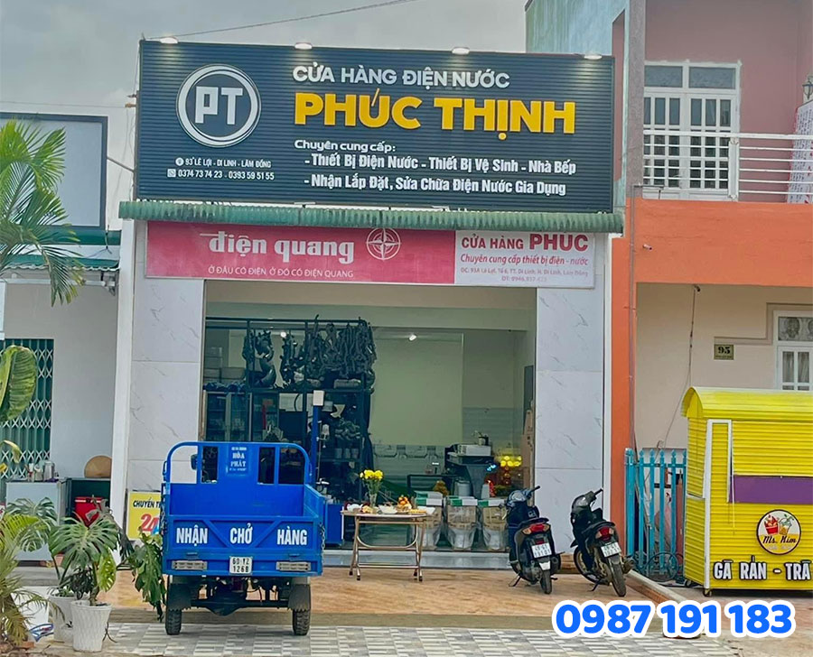 Mẫu biển quảng cáo cửa hàng điện nước số 7