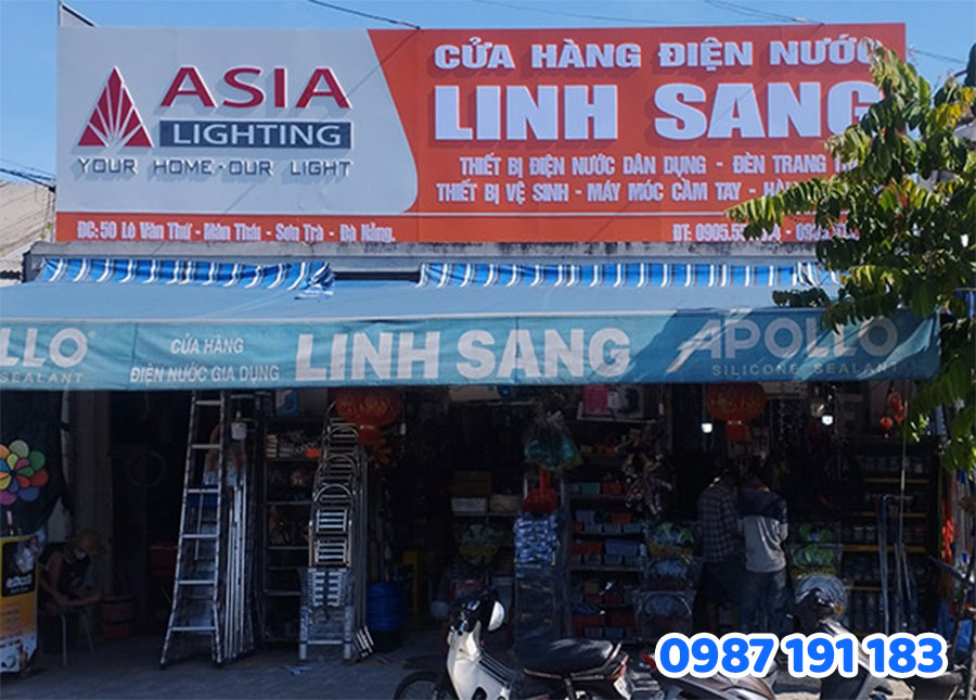 Mẫu biển quảng cáo cửa hàng điện nước số 3