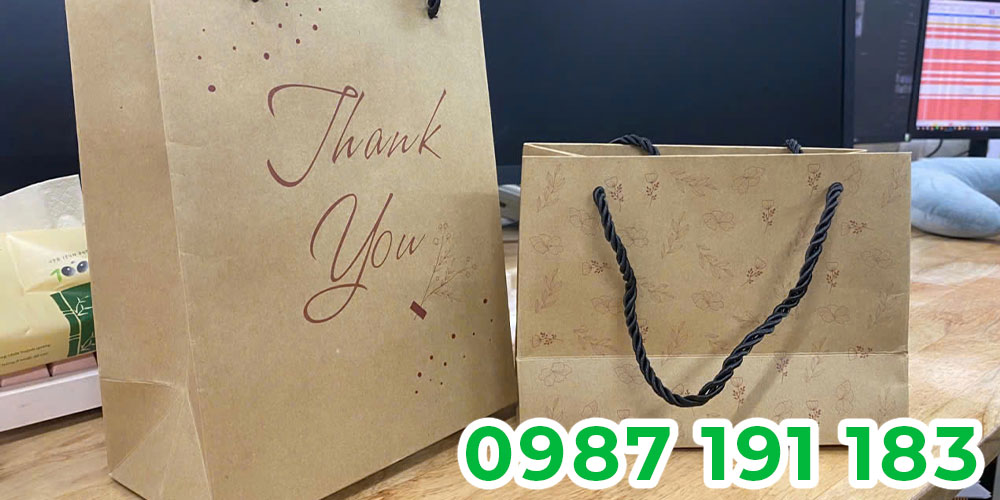Dịch vụ in túi giấy Kraft theo yêu cầu shop bán hàng TPHCM