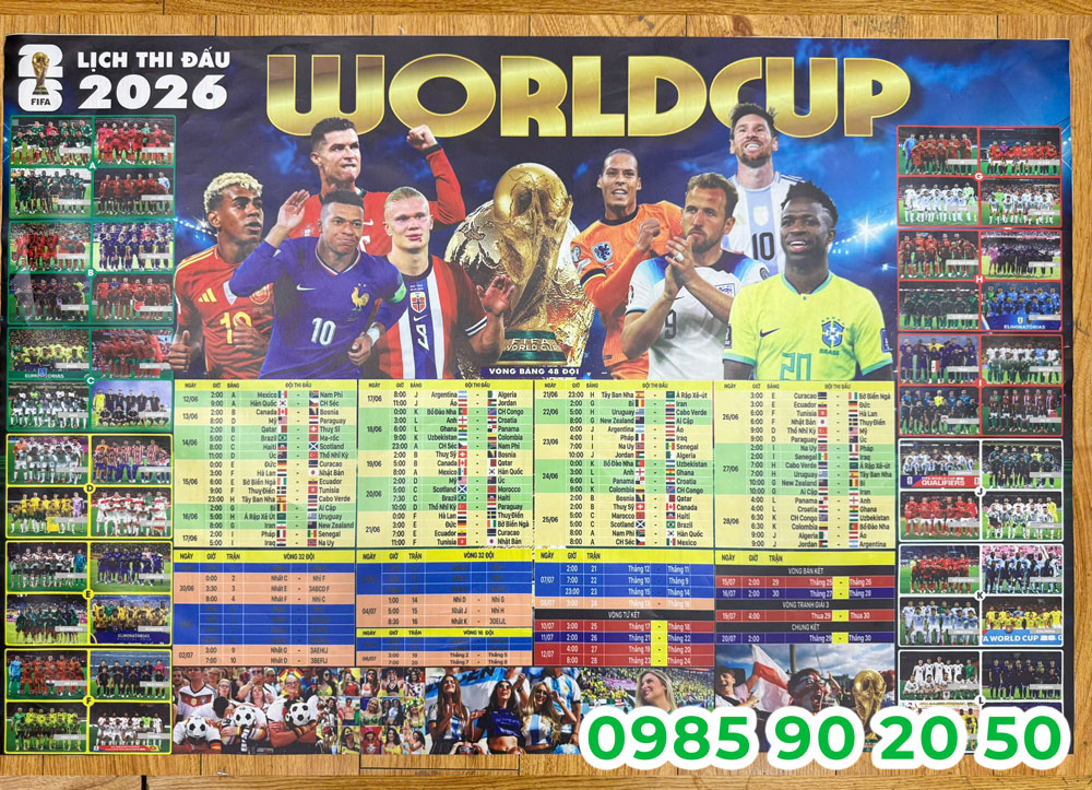 Mẫu lịch thi đấu World Cup 2026 03