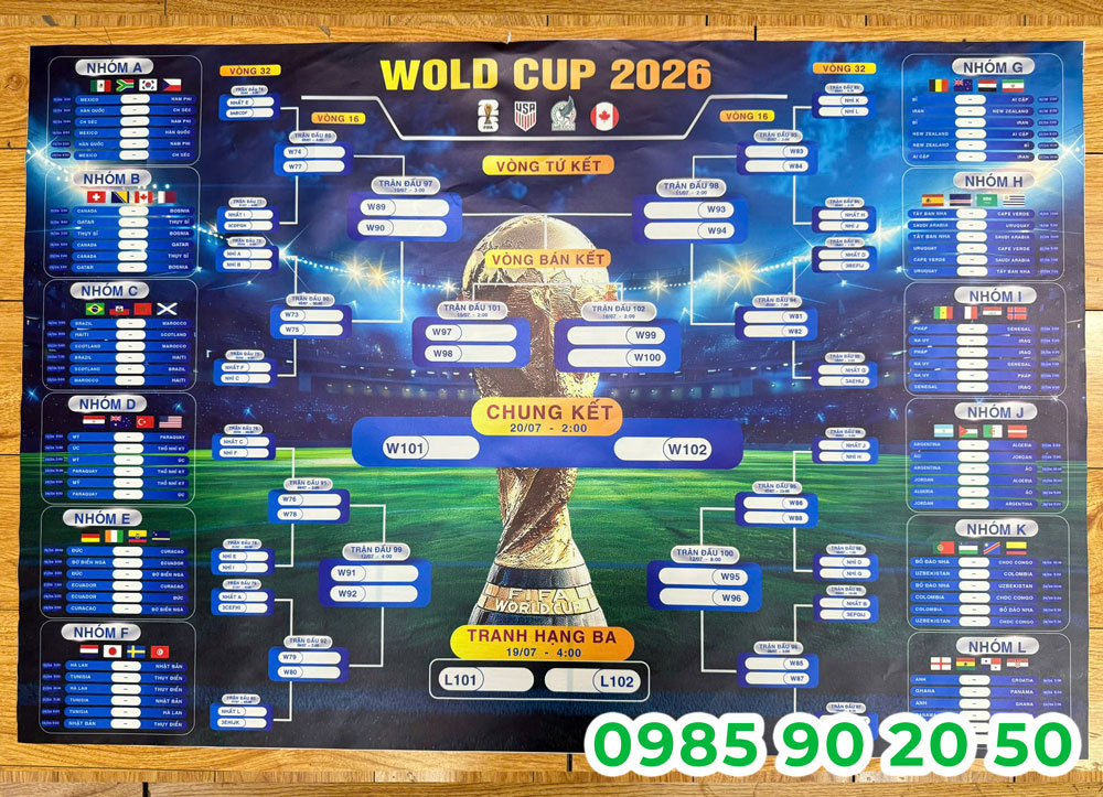 Mẫu lịch thi đấu World Cup 2026 05