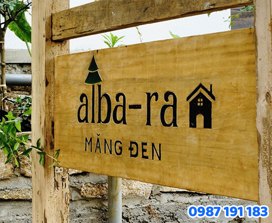 Bảng hiệu gỗ homestay