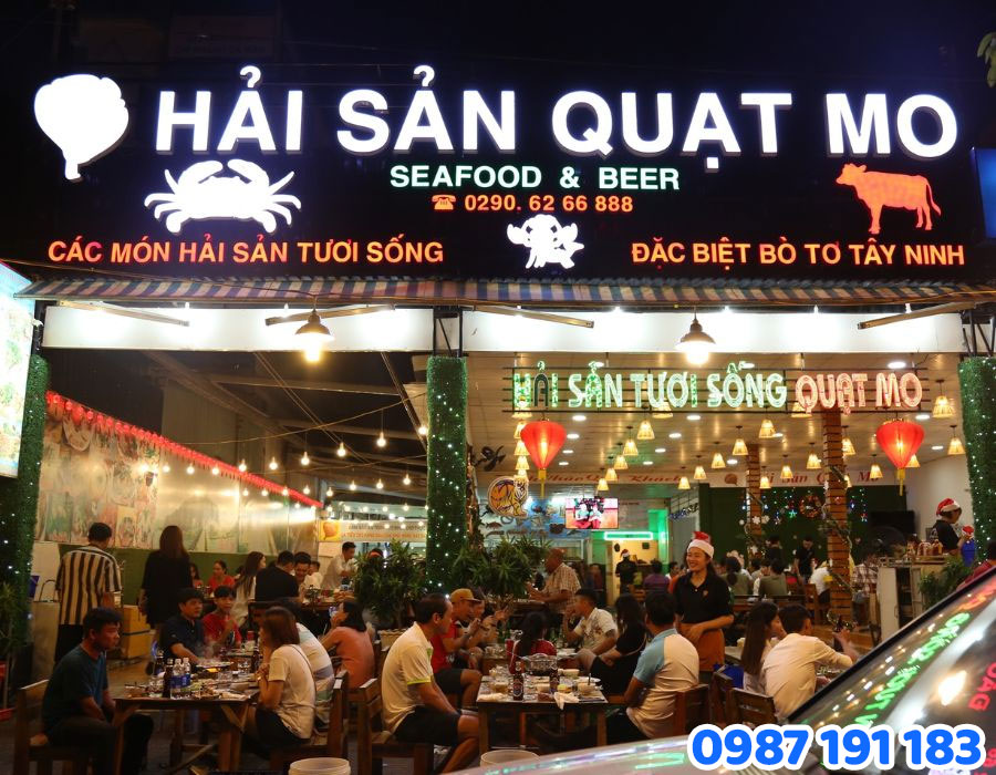 Mẫu bảng hiệu nhà hàng hải sản số 5