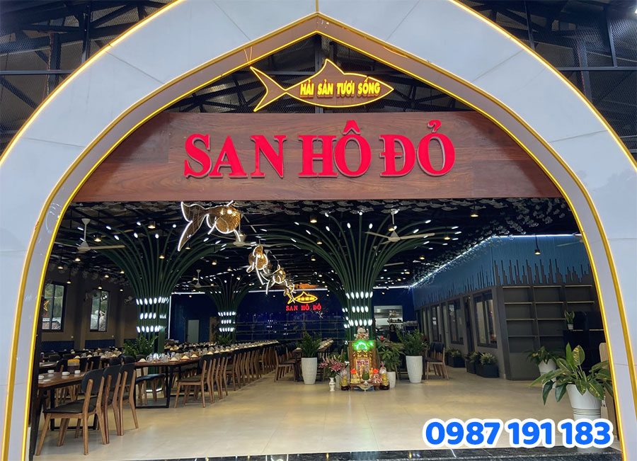 Mẫu bảng hiệu nhà hàng hải sản số 7