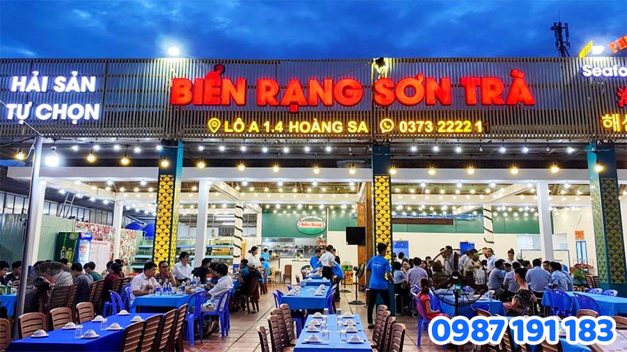 Mẫu bảng hiệu nhà hàng hải sản số 9