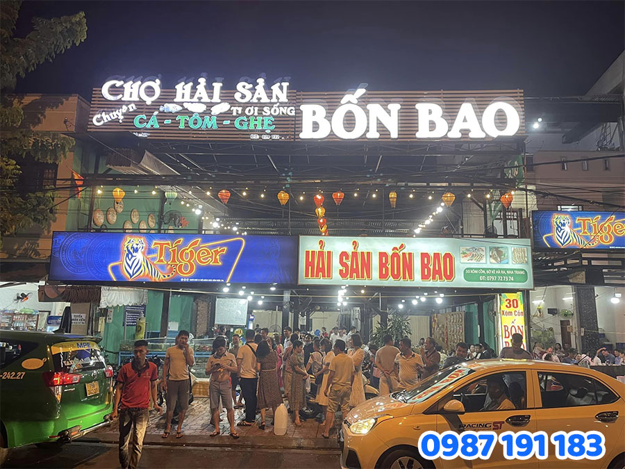 Những lưu ý khi làm bảng hiệu hải sản