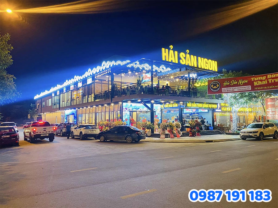 Bảng hiệu mica LED mẫu 2