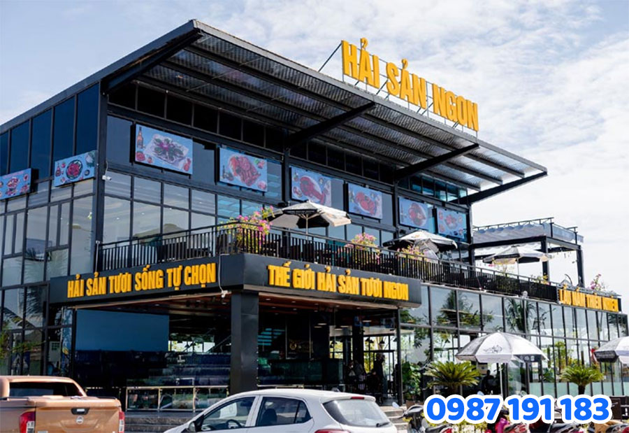 Mẫu bảng hiệu nhà hàng hải sản số 1