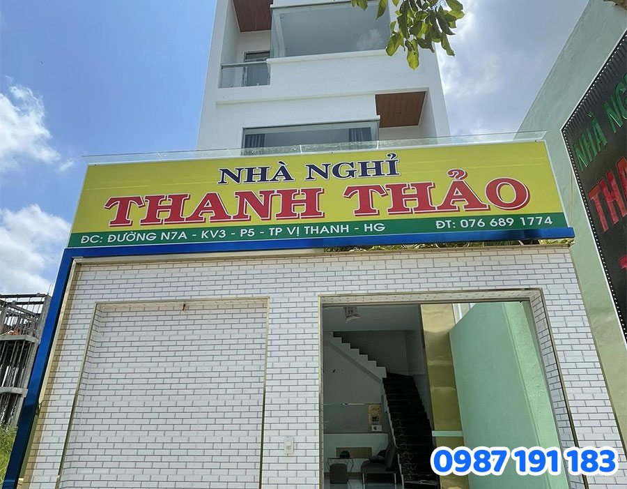 Mẫu bảng hiệu nhà nghỉ đẹp & thu hút khách số 2