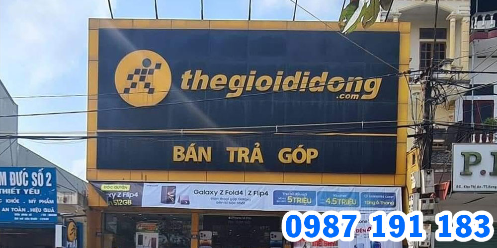 Mẫu bảng hiệu chuỗi cửa hàng Thế Giới Di Động 02
