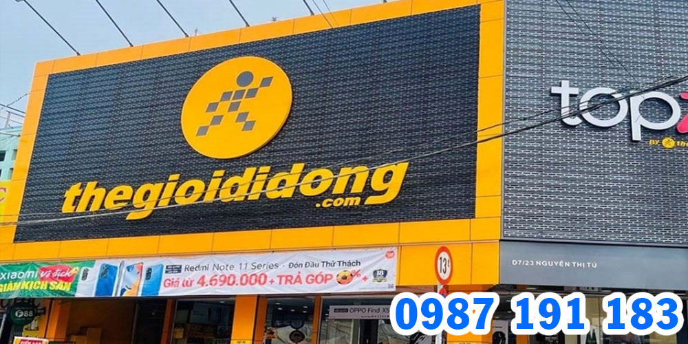 Mẫu bảng hiệu chuỗi cửa hàng Thế Giới Di Động 09