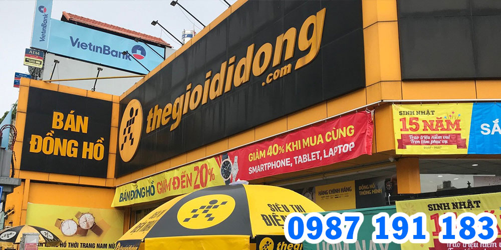 Các cửa hàng TGDĐ trên toàn quốc đều có phong cách thiết kế giống nhau