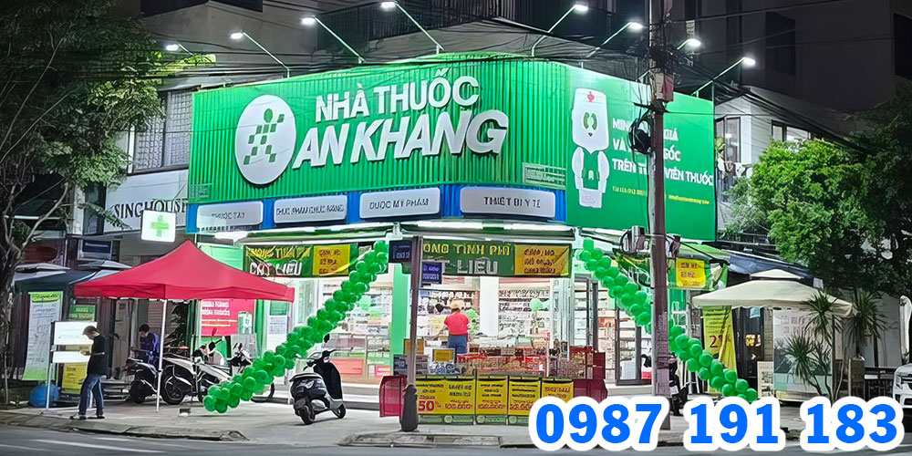 Mẫu bảng hiệu chuỗi nhà thuốc An Khang 05