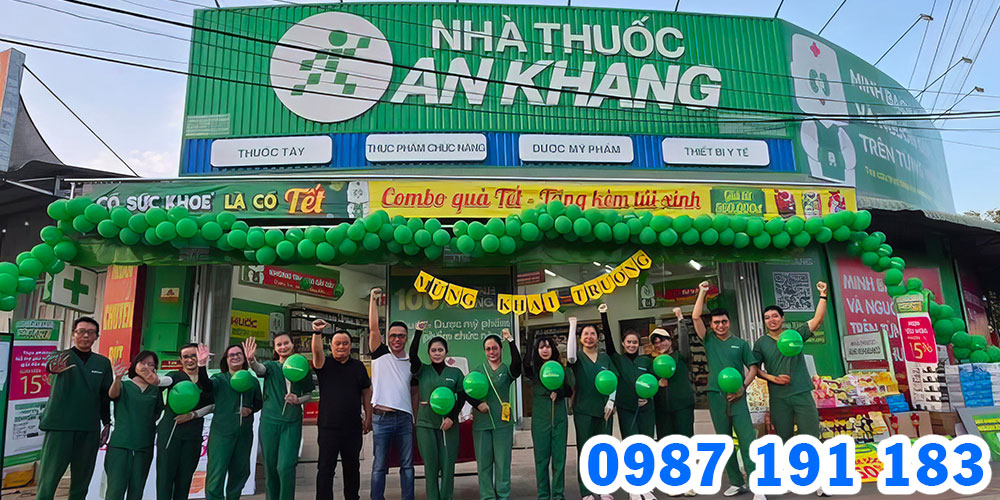 Mẫu bảng hiệu chuỗi nhà thuốc An Khang 06