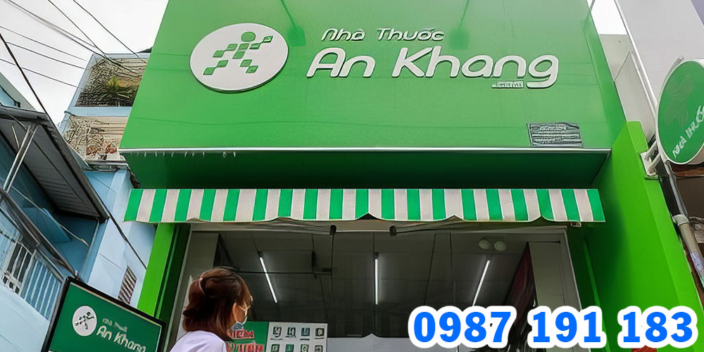 Mẫu bảng hiệu chuỗi nhà thuốc An Khang 07