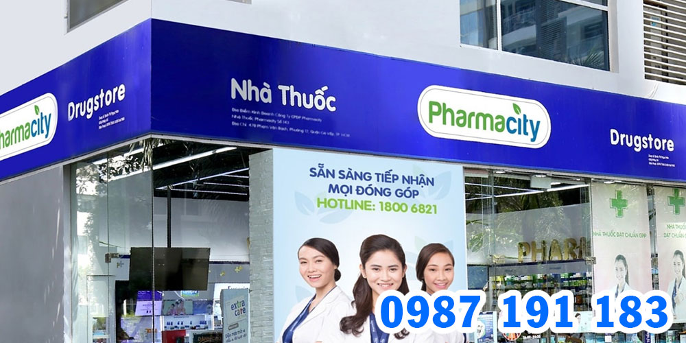 Mẫu bảng hiệu chuỗi nhà thuốc Pharmacity 02