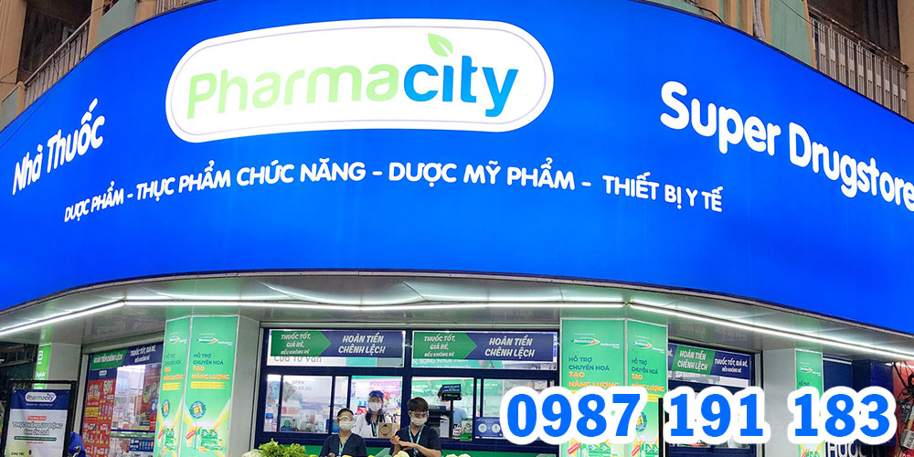 Mẫu bảng hiệu chuỗi nhà thuốc Pharmacity 04
