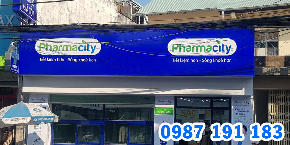 Mẫu bảng hiệu chuỗi nhà thuốc Pharmacity 05