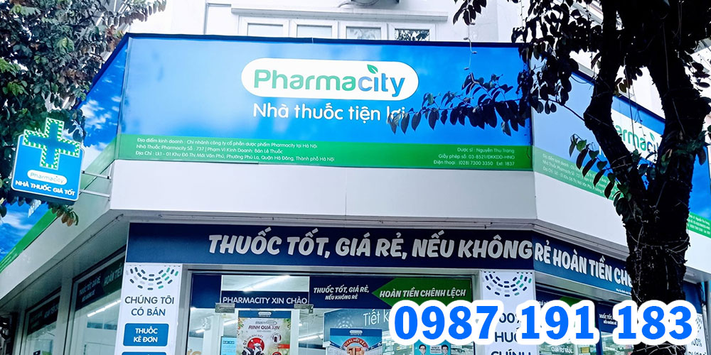 Mẫu bảng hiệu chuỗi nhà thuốc Pharmacity 06