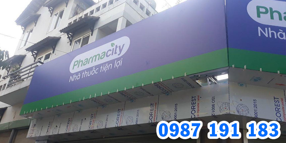 Mẫu bảng hiệu chuỗi nhà thuốc Pharmacity 07