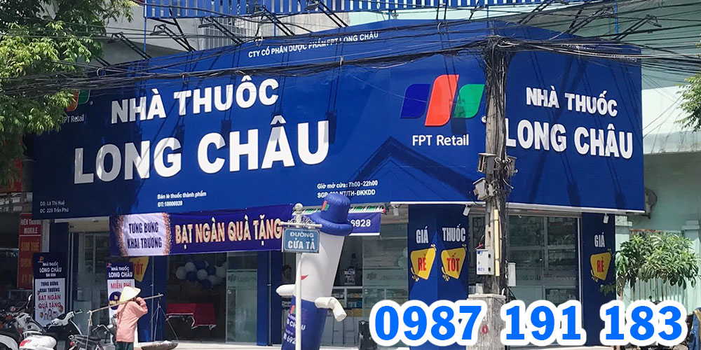 Mẫu bảng hiệu nhà thuốc FPT Long Châu 02