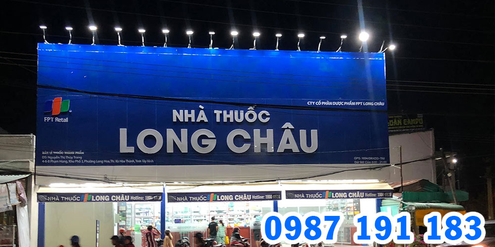 Mẫu bảng hiệu nhà thuốc FPT Long Châu 08