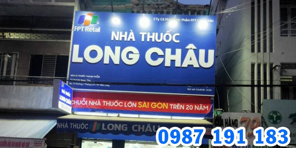 Mẫu bảng hiệu nhà thuốc FPT Long Châu 10