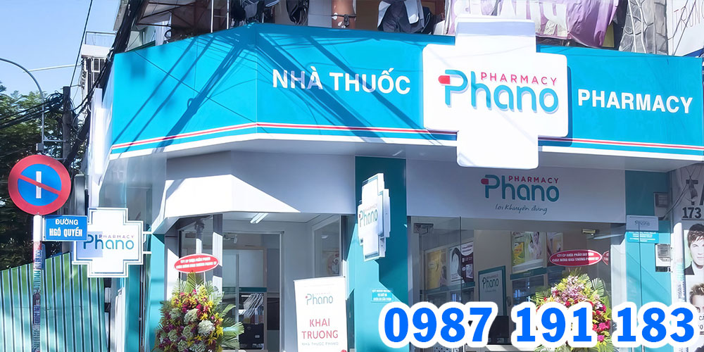 Nhận thi công bảng hiệu chuỗi nhà thuốc Phano Pharmacy TPHCM
