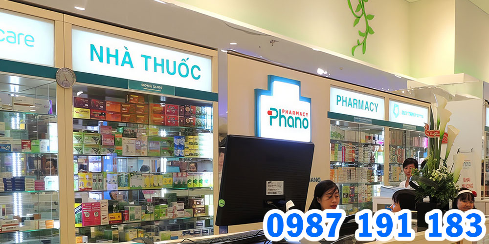 Mẫu bảng hiệu chuỗi nhà thuốc Phano Pharmacy 02
