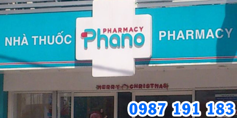 Mẫu bảng hiệu chuỗi nhà thuốc Phano Pharmacy 07