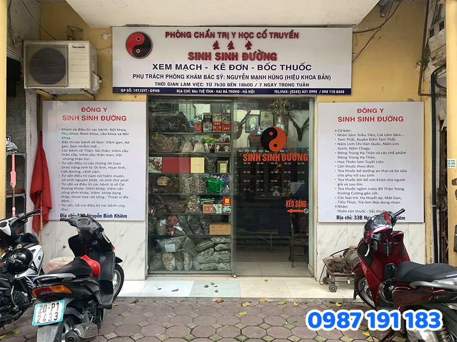 Mẫu biển hiệu phòng khám y học cổ truyền SỐ 3