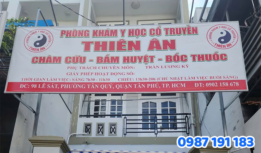 Mẫu biển hiệu phòng khám y học cổ truyền SỐ 4