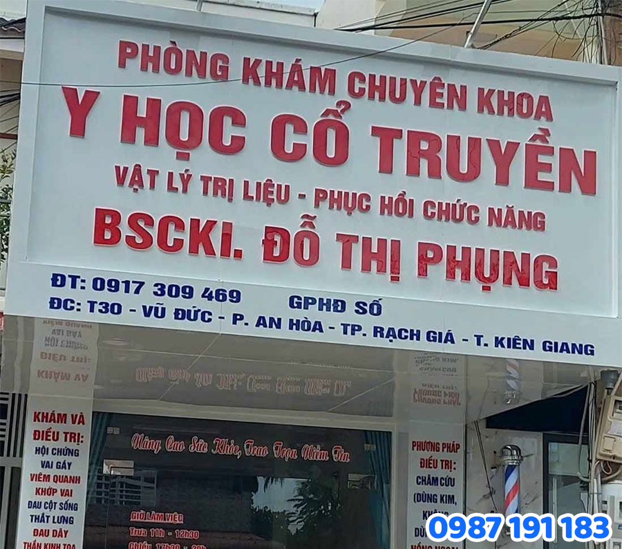 Mẫu biển hiệu phòng khám y học cổ truyền SỐ 7