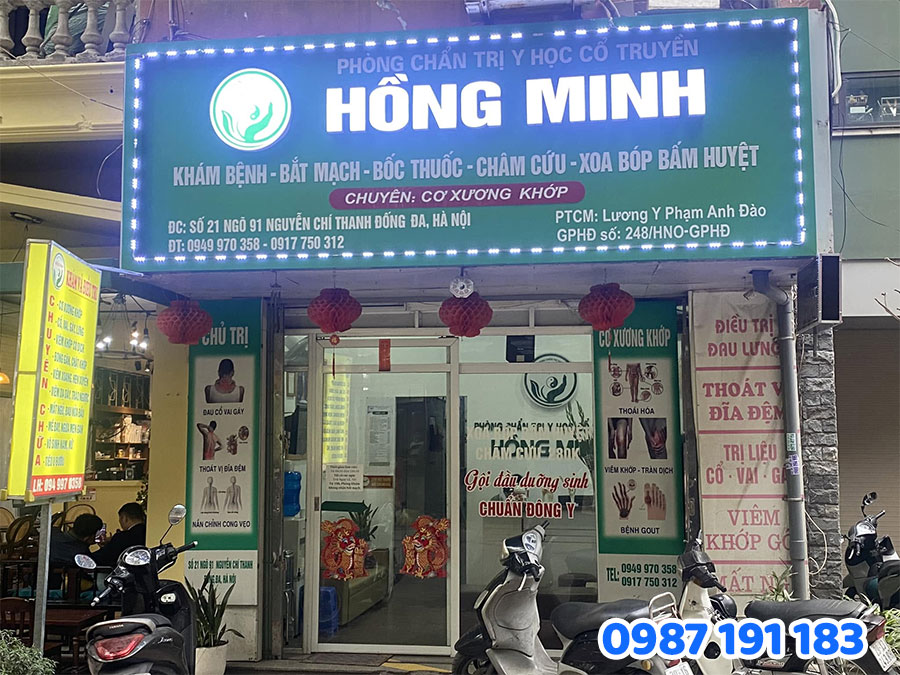 Mẫu biển hiệu phòng khám y học cổ truyền SỐ 10