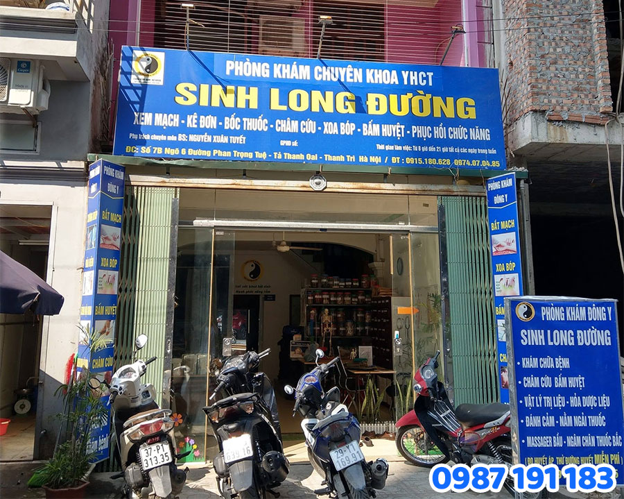 Mẫu biển hiệu phòng khám y học cổ truyền SỐ 2