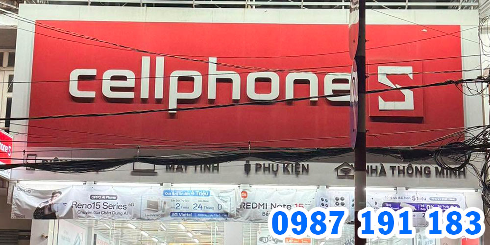 Mẫu bảng hiệu chuỗi cửa hàng CellphoneS 06