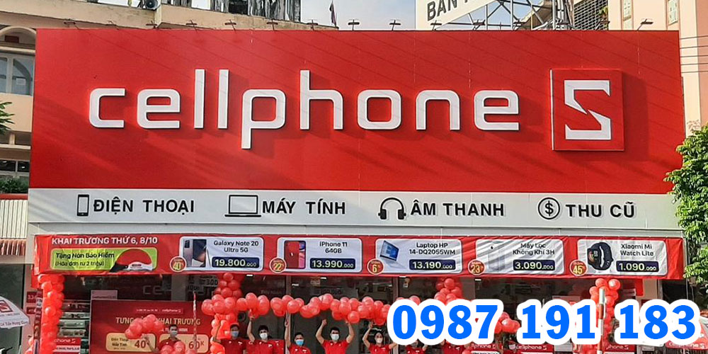 Mẫu bảng hiệu chuỗi cửa hàng CellphoneS 08