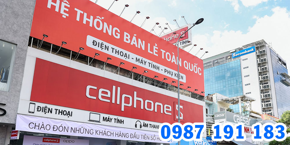 Bảng hiệu cửa hàng kinh doanh CellphoneS