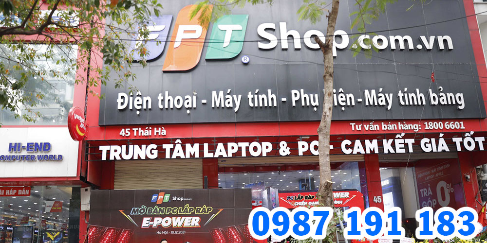 Mẫu bảng hiệu chuỗi cửa hàng FPT Shop 01