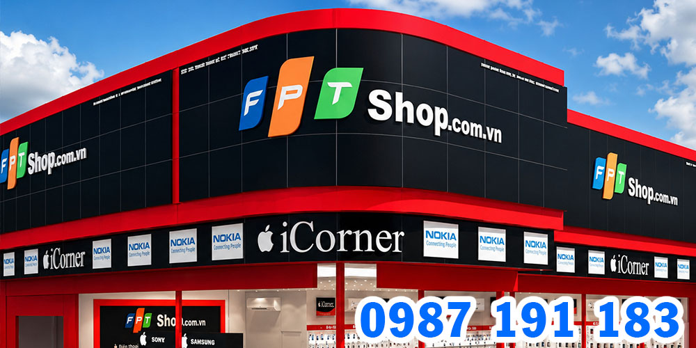 Nhận thi công chuỗi bảng hiệu FPT Shop đẹp, chắc chắn TPHCM