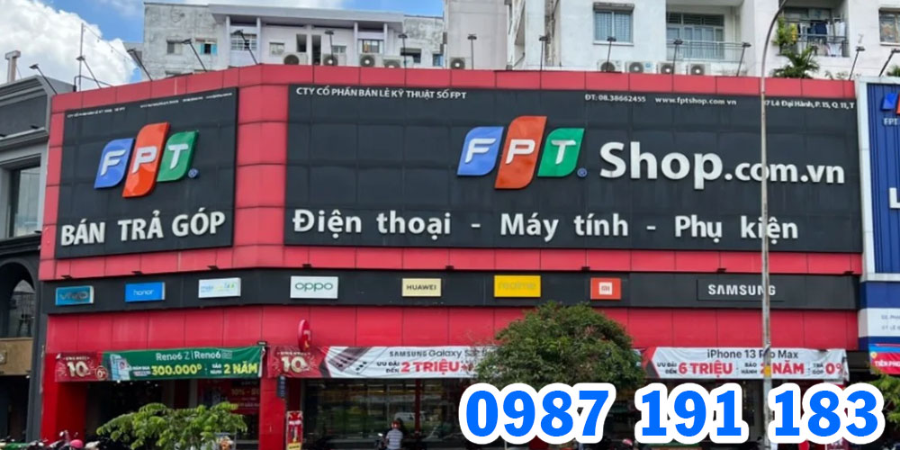 Mẫu bảng hiệu chuỗi cửa hàng FPT Shop 06