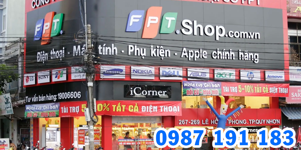 Mẫu bảng hiệu chuỗi cửa hàng FPT Shop 11