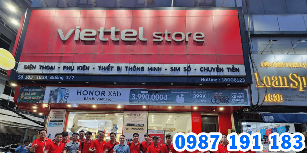 Mẫu bảng hiệu chuỗi cửa hàng Viettel Store 01