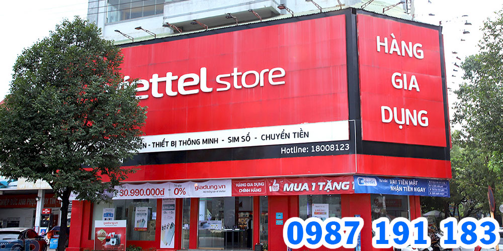Mẫu bảng hiệu chuỗi cửa hàng Viettel Store 04