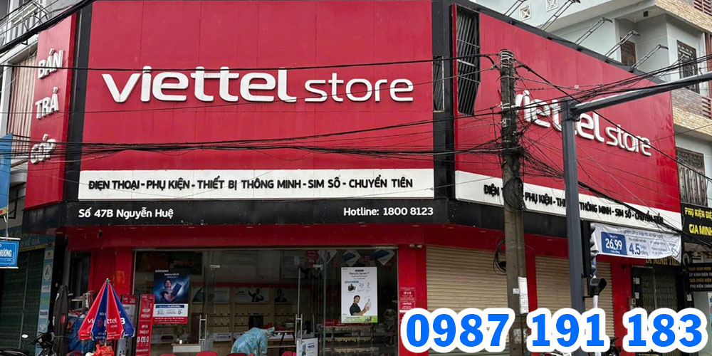 Mẫu bảng hiệu chuỗi cửa hàng Viettel Store 06