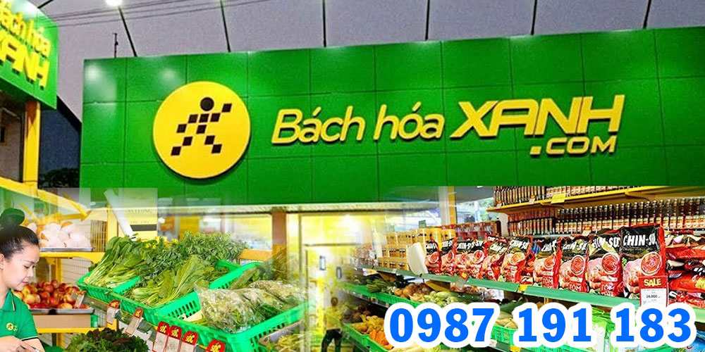 Mẫu bảng hiệu cửa hàng Bách Hóa Xanh 02