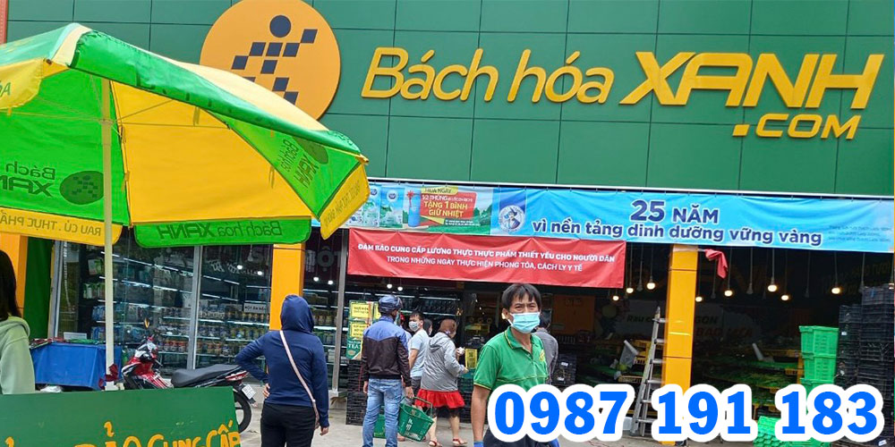 Mẫu bảng hiệu cửa hàng Bách Hóa Xanh 05